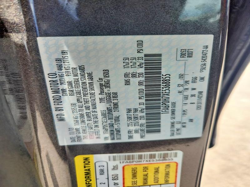 Aukcja sprzedaży 2014 Ford Fusion, vin: 1FA6P0H7XE5368855, numer aukcji: 57168126