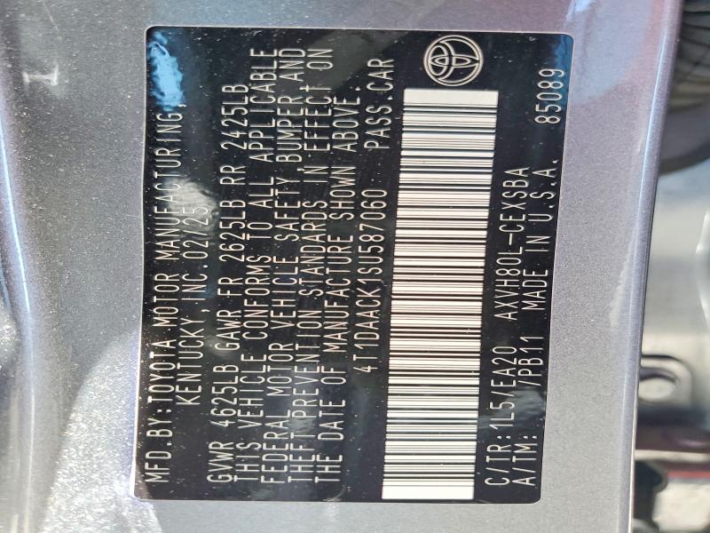 57257546 :رقم المزاد ، 4T1DAACK1SU587060 vin ، 2025 Toyota Camry مزاد بيع