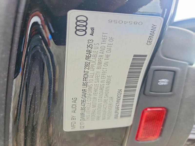 Продажа на аукционе авто 2017 Audi A4, vin: WAUFNAF47HN063264, номер лота: 58022256