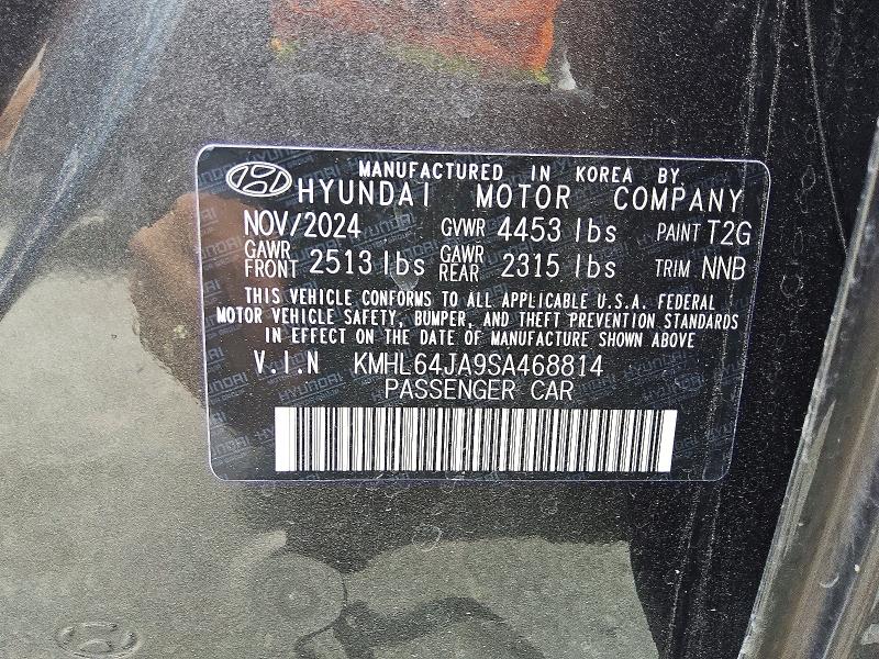2025 Hyundai Sonata მანქანა იყიდება აუქციონზე, vin: KMHL64JA9SA468814, აუქციონის ნომერი: 55595996