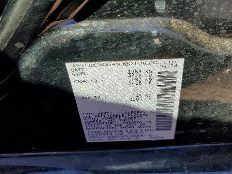Aukcja sprzedaży 2025 Nissan Altima, vin: 1N4BL4DV8SN323186, numer aukcji: 59011866
