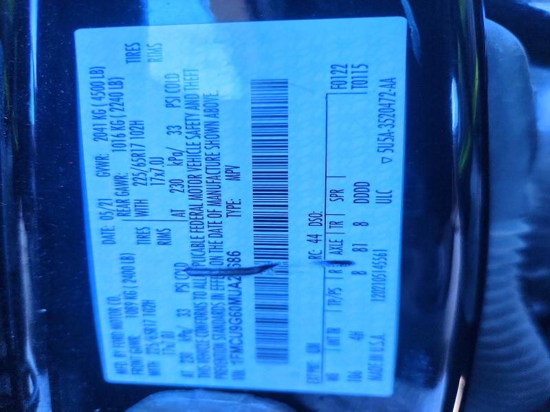 Aukcja sprzedaży 2021 Ford Escape, vin: 1FMCU9G60MUA22686, numer aukcji: 56268866