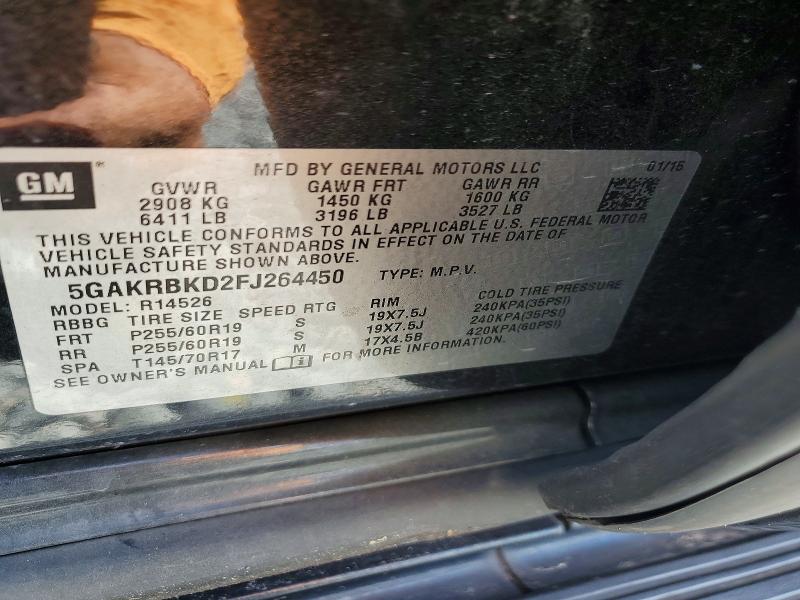 Продажа на аукционе авто 2015 Buick Enclave, vin: 5GAKRBKD2FJ264450, номер лота: 57555666