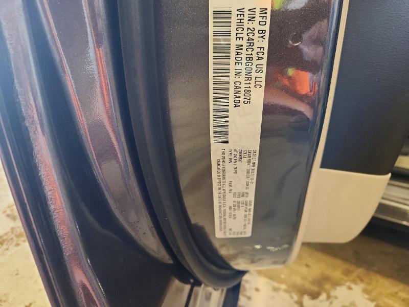 Продажа на аукционе авто 2022 Chrysler Pacifica, vin: 2C4RC1BG0NR118075, номер лота: 54918326