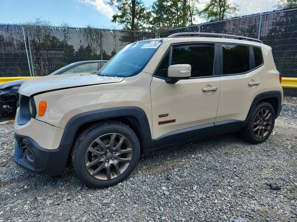 Продажа на аукционе авто 2016 Jeep Renegade, vin: ZACCJABT0GPC62015, номер лота: 57739096