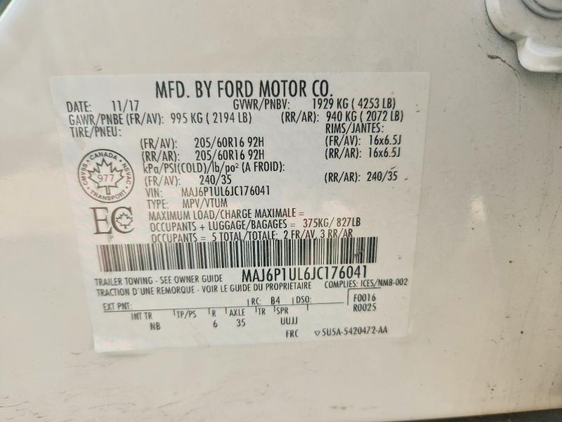 Продаж на аукціоні авто 2018 Ford Ecosport, vin: MAJ6P1UL6JC176041, номер лоту: 56809336