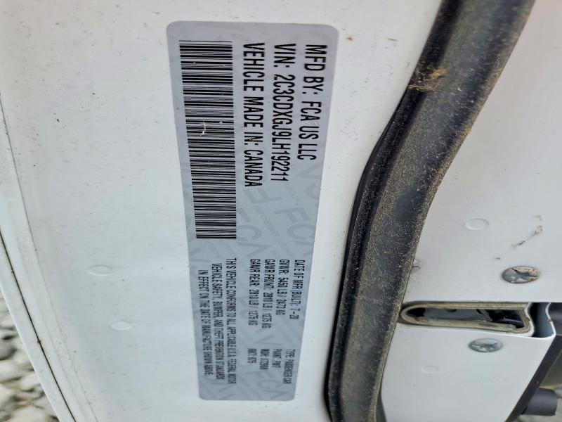 2020 Dodge Charger მანქანა იყიდება აუქციონზე, vin: 2C3CDXGJ9LH192211, აუქციონის ნომერი: 56978876