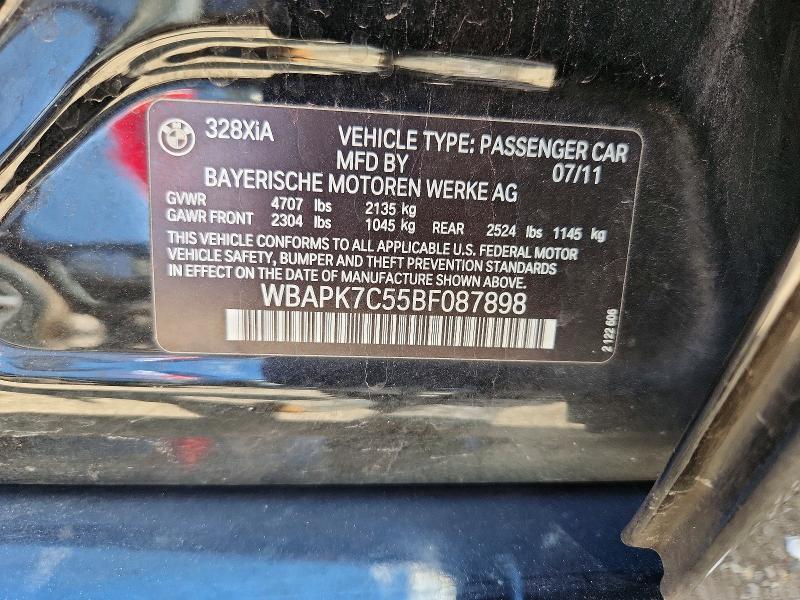 Aukcja sprzedaży 2011 Bmw 328, vin: WBAPK7C55BF087898, numer aukcji: 56890766