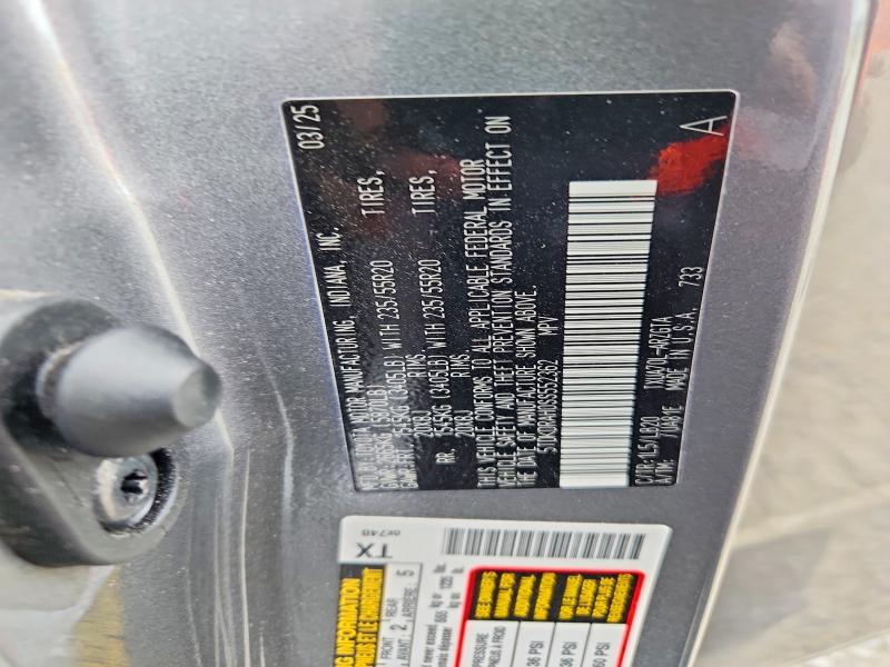 Aukcja sprzedaży 2025 Toyota Highlander, vin: 5TDKDRAH0SS552362, numer aukcji: 57385166