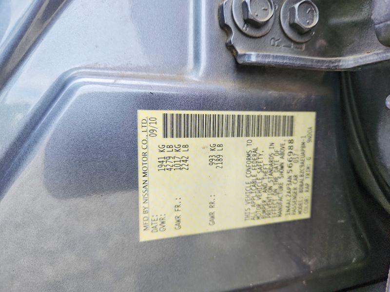 Продаж на аукціоні авто 2010 Nissan Altima, vin: 1N4AL2AP3AN566988, номер лоту: 56936246