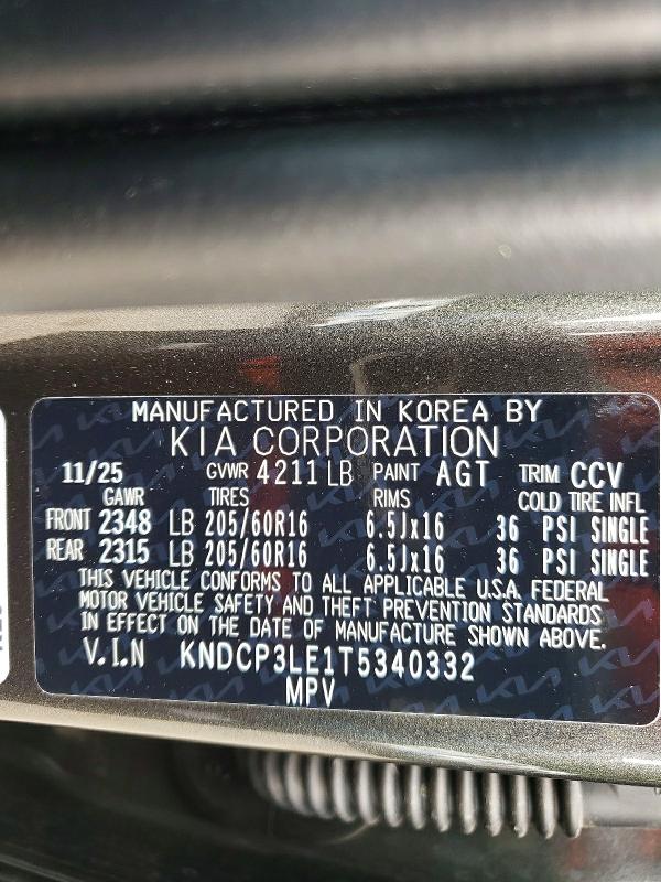 Продажа на аукционе авто 2026 Kia Niro, vin: KNDCP3LE1T5340332, номер лота: 56299596