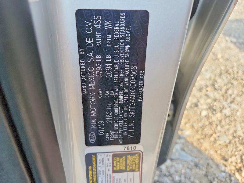 Auction sale of the 2019 Kia Forte, vin: 3KPF24ADXKE085081, lot number: 56647416