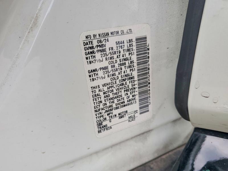 Продаж на аукціоні авто 2025 Nissan Ariya, vin: JN8BF0BE3SM460513, номер лоту: 56701046
