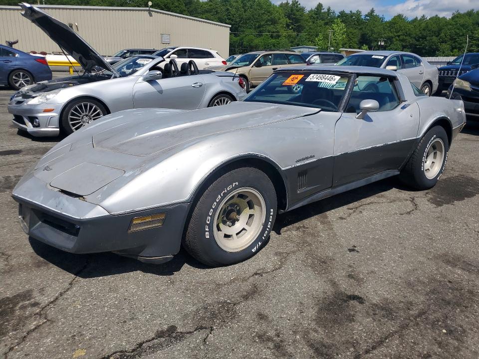 1982 Chevrolet Corvette მანქანა იყიდება აუქციონზე, vin: 1G1AY8784C5119838, აუქციონის ნომერი: 57498446