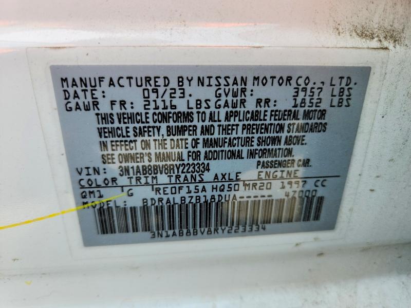 Продажа на аукционе авто 2024 Nissan Sentra, vin: 3N1AB8BV8RY223334, номер лота: 55371936