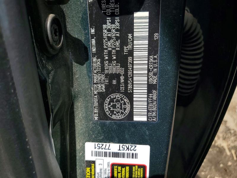 Aukcja sprzedaży 2008 Toyota Tundra, vin: 5TBBV54128S497399, numer aukcji: 58291786