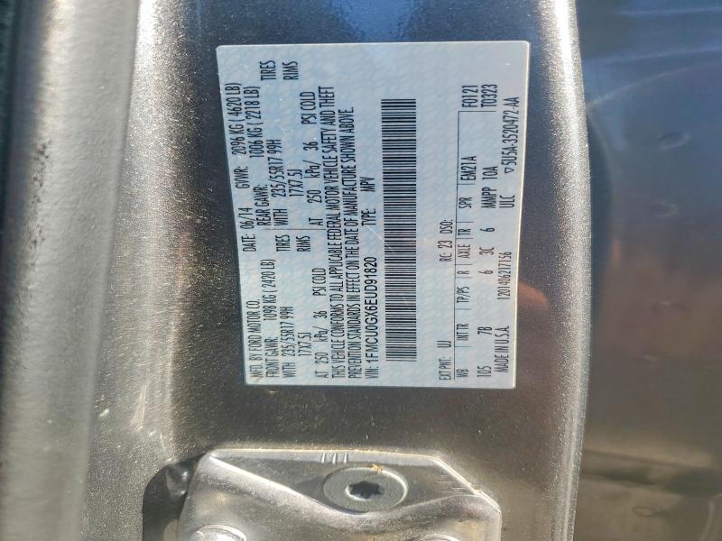 Продаж на аукціоні авто 2014 Ford Escape, vin: 1FMCU0GX6EUD91820, номер лоту: 55726436