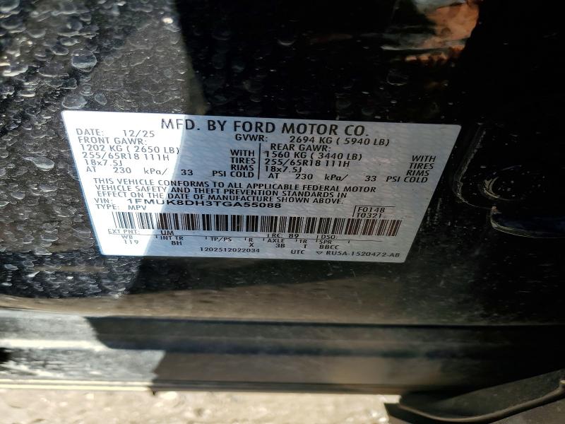 Продажа на аукционе авто 2026 Ford Explorer, vin: 1FMUK8DH3TGA55088, номер лота: 55862016