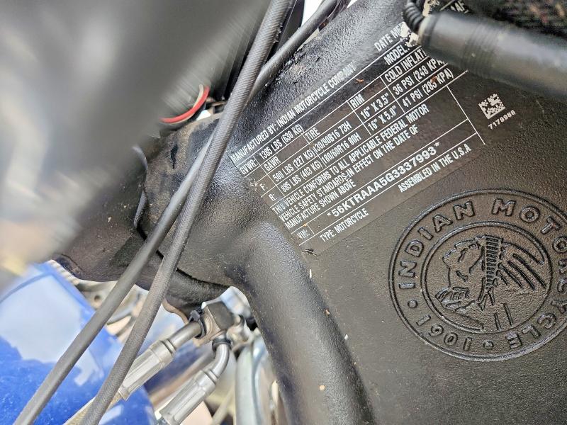 57577966 :رقم المزاد ، 56KTRAAA5G3337993 vin ، 2016 Indian Motorcycle Co. Roadmaster مزاد بيع