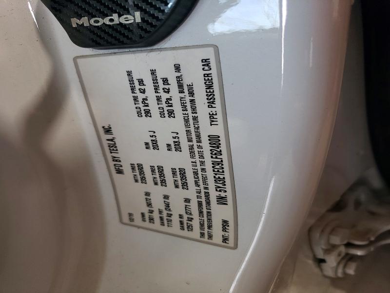 2020 Tesla Model 3 მანქანა იყიდება აუქციონზე, vin: 5YJ3E1EC9LF624800, აუქციონის ნომერი: 56315536