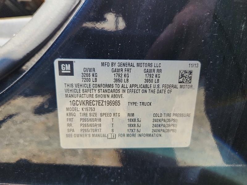 Aukcja sprzedaży 2014 Chevrolet Silverado, vin: 1GCVKREC7EZ196965, numer aukcji: 57777276