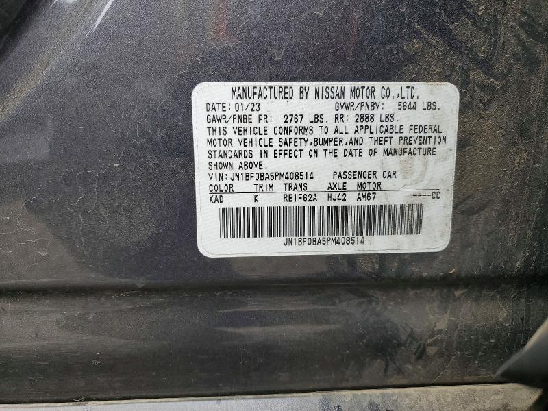 2023 Nissan Ariya მანქანა იყიდება აუქციონზე, vin: JN1BF0BA5PM408514, აუქციონის ნომერი: 56153736