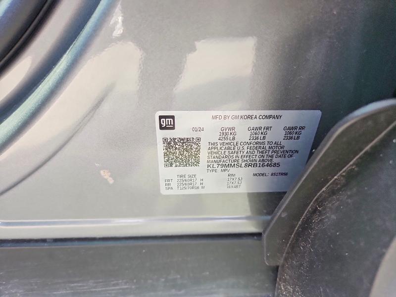 Продажа на аукционе авто 2024 Chevrolet Trailblazer, vin: KL79MMSL8RB164685, номер лота: 58563346