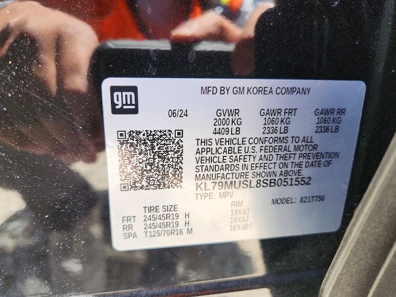 55996556 :رقم المزاد ، KL79MUSL8SB051552 vin ، 2025 Chevrolet Trailblazer مزاد بيع
