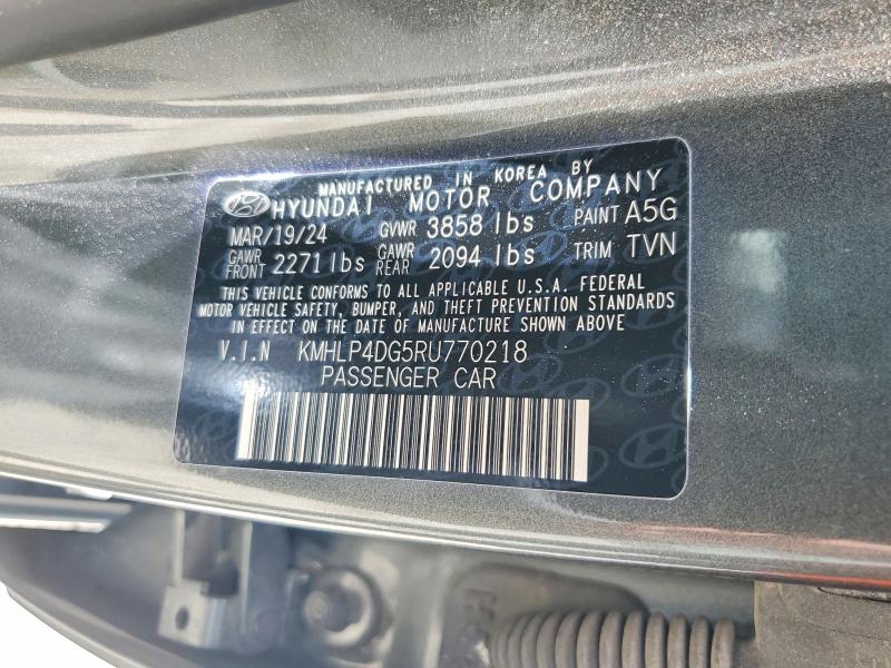Продаж на аукціоні авто 2024 Hyundai Elantra, vin: KMHLP4DG5RU770218, номер лоту: 56762126
