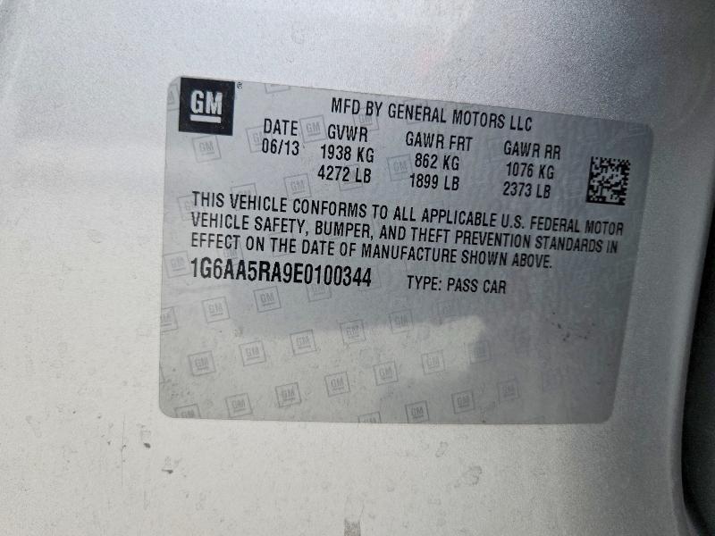 56418606 :رقم المزاد ، 1G6AA5RA9E0100344 vin ، 2014 Cadillac Ats مزاد بيع