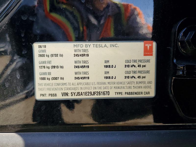 Продажа на аукционе авто 2018 Tesla Model S, vin: 5YJSA1E29JF261670, номер лота: 56673956