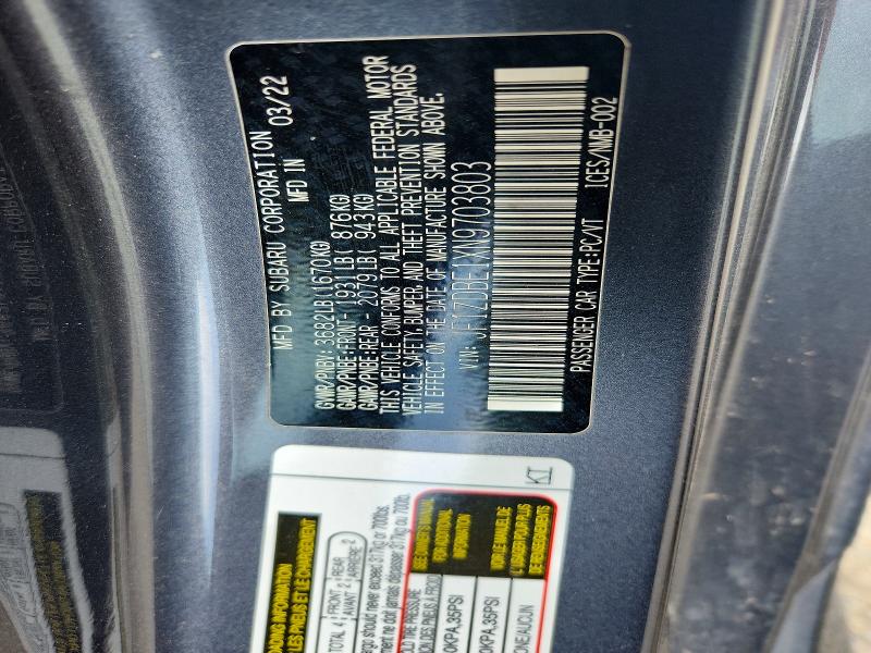 Продаж на аукціоні авто 2022 Subaru Brz, vin: JF1ZDBE1XN9703803, номер лоту: 58368186
