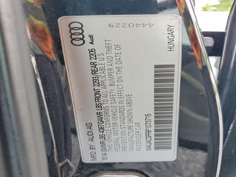 Aukcja sprzedaży 2015 Audi A3, vin: WAUACGFF8F1073715, numer aukcji: 57054936