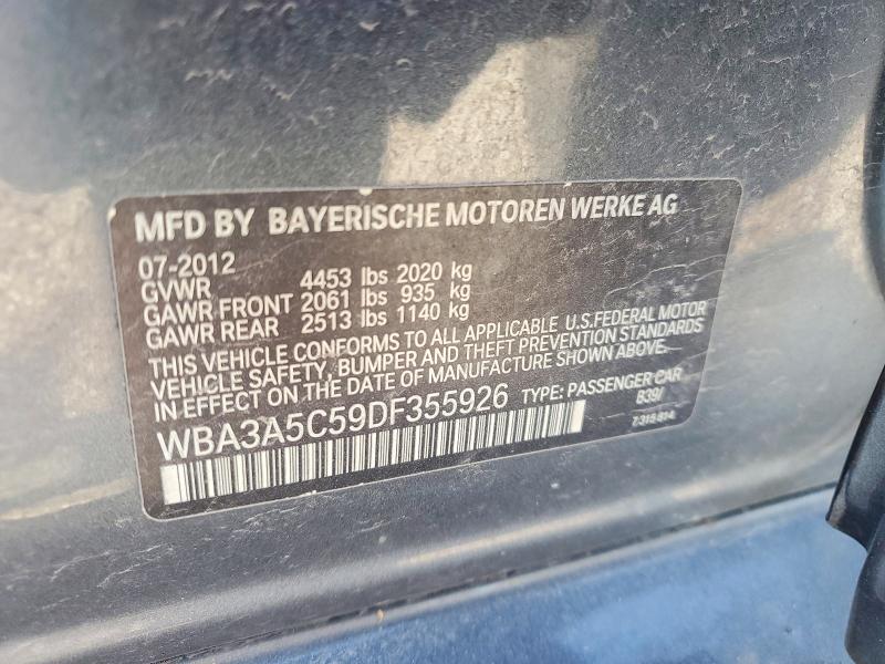 Aukcja sprzedaży 2013 Bmw 328, vin: WBA3A5C59DF355926, numer aukcji: 55813766