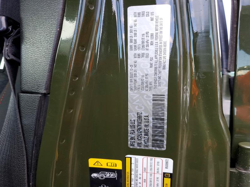 Продаж на аукціоні авто 2021 Jeep Wrangler Unlimited, vin: 1C4HJXFN7MW599672, номер лоту: 57156276