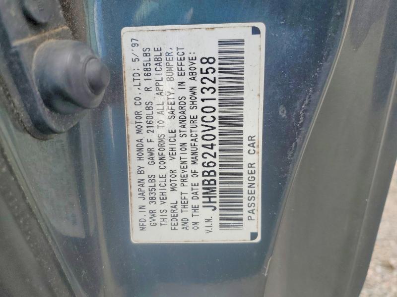Aukcja sprzedaży 1997 Honda Prelude, vin: JHMBB6240VC013258, numer aukcji: 55411816