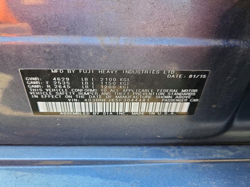 Auction sale of the 2015 Subaru Legacy, vin: 4S3BNEJ65F3044481, lot number: 57845266