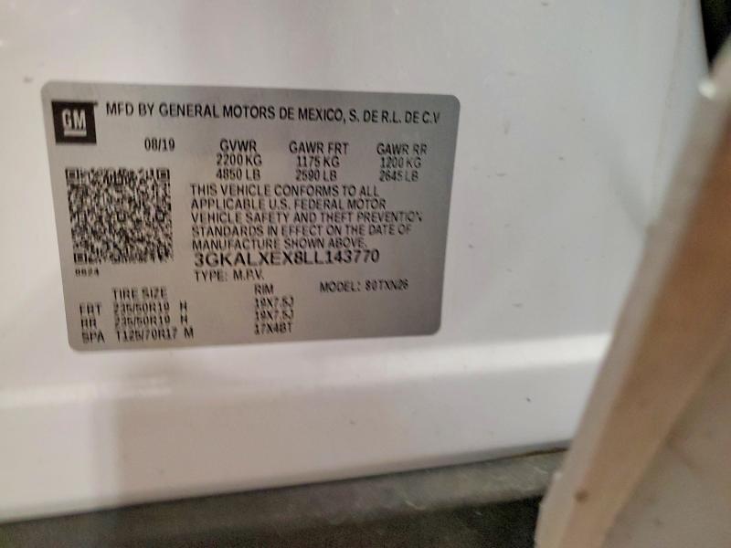 58427866 :رقم المزاد ، 3GKALXEX8LL143770 vin ، 2020 Gmc Terrain مزاد بيع