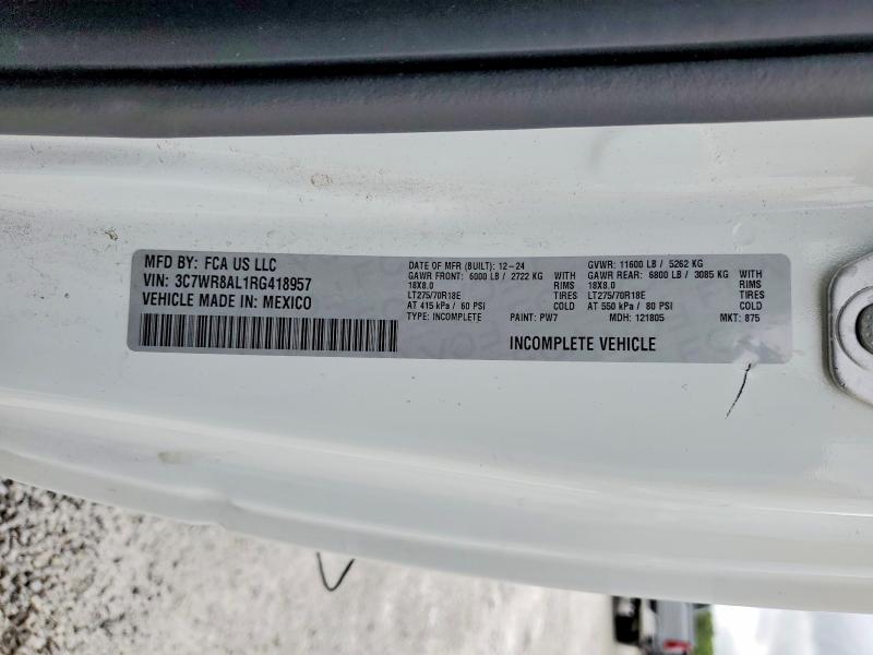 Продаж на аукціоні авто 2024 Ram 3500, vin: 3C7WR8AL1RG418957, номер лоту: 56268466