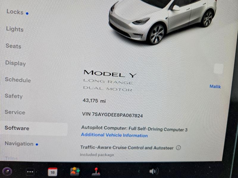 Продаж на аукціоні авто 2023 Tesla Model Y, vin: 7SAYGDEE8PA067824, номер лоту: 55358676