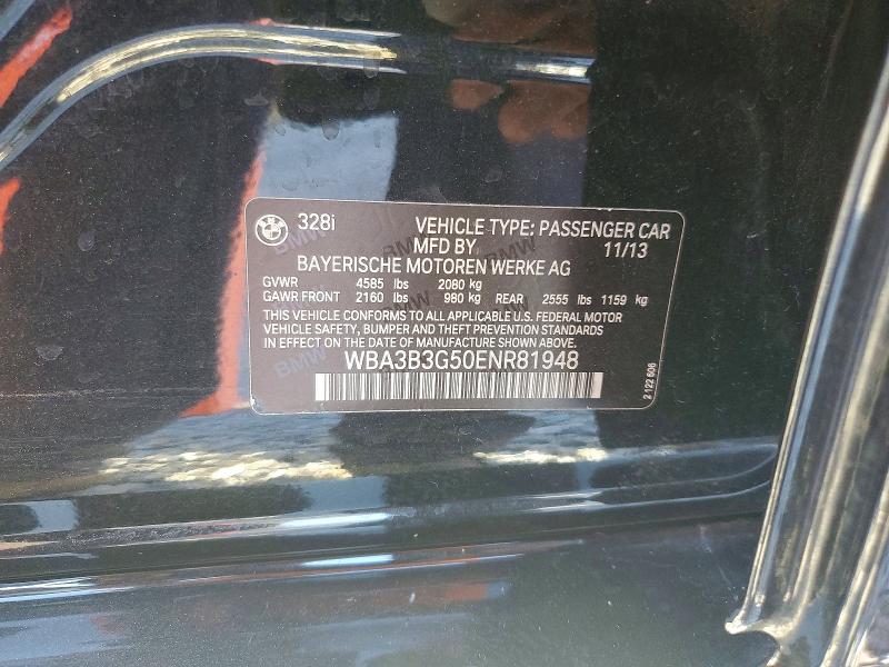 Aukcja sprzedaży 2014 Bmw 328, vin: WBA3B3G50ENR81948, numer aukcji: 55472606