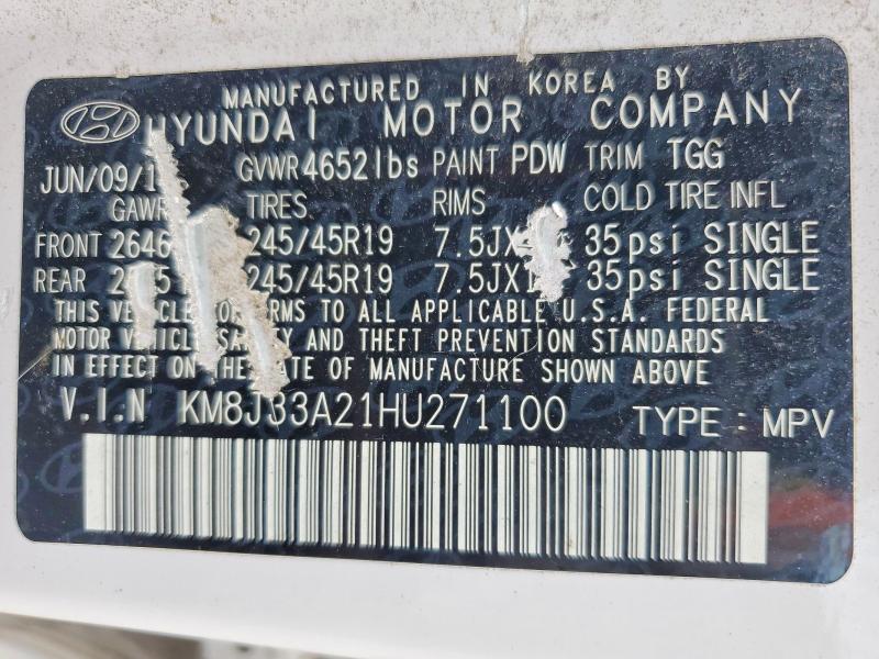 2017 Hyundai Tucson მანქანა იყიდება აუქციონზე, vin: KM8J33A21HU271100, აუქციონის ნომერი: 55425846