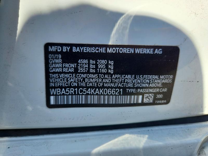 Продажа на аукционе авто 2019 Bmw 330i, vin: WBA5R1C54KAK06621, номер лота: 56639076