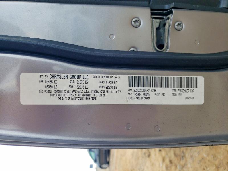 2014 Dodge Charger მანქანა იყიდება აუქციონზე, vin: 2C3CDXCT0EH213795, აუქციონის ნომერი: 57754866