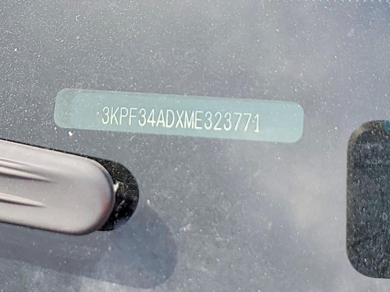 58984256 :رقم المزاد ، 3KPF34ADXME323771 vin ، 2021 Kia Forte مزاد بيع