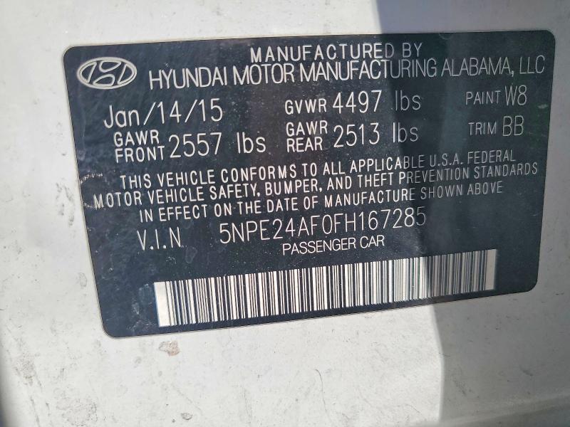 Продажа на аукционе авто 2015 Hyundai Sonata, vin: 5NPE24AF0FH167285, номер лота: 56974956