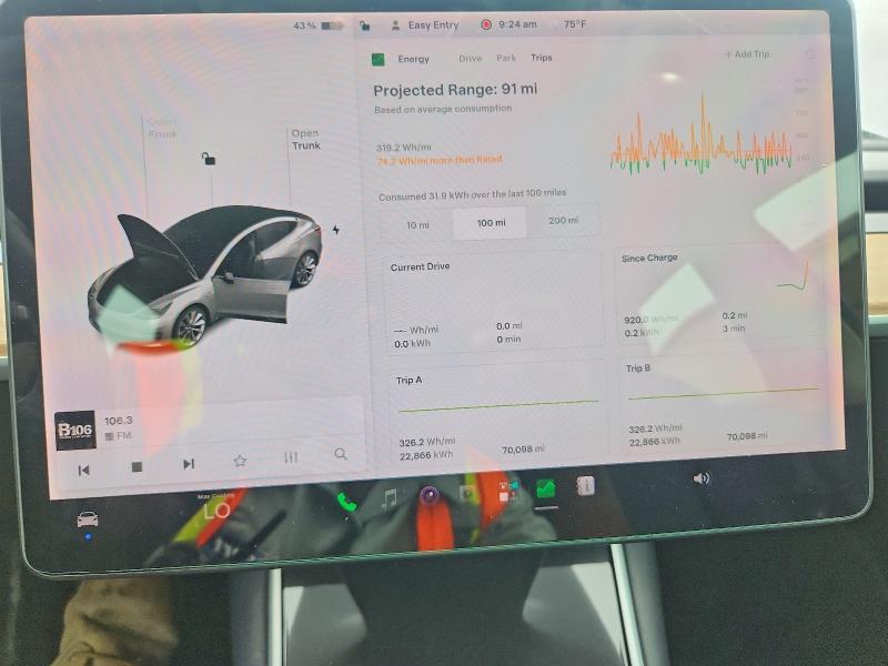 2018 Tesla Model 3 მანქანა იყიდება აუქციონზე, vin: 5YJ3E1EBXJF116968, აუქციონის ნომერი: 55820466