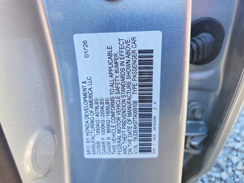 58493406 :رقم المزاد ، 19UDE4H37TA009108 vin ، 2026 Acura Integra مزاد بيع