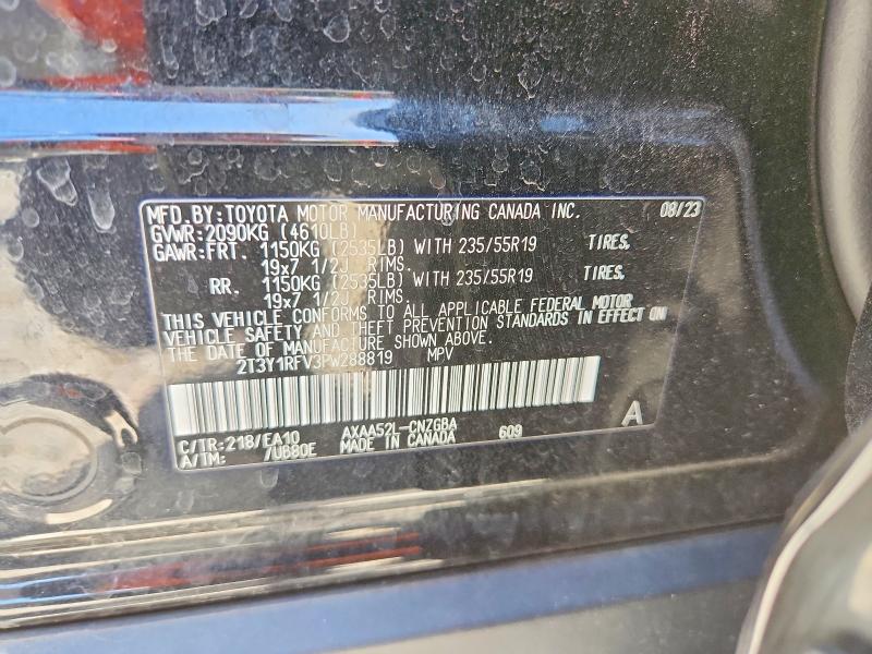 Aukcja sprzedaży 2023 Toyota Rav4, vin: 2T3Y1RFV3PW288819, numer aukcji: 56258816