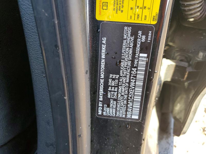 Продаж на аукціоні авто 2014 Bmw X1, vin: WBAVM1C5XEVW47164, номер лоту: 57275966